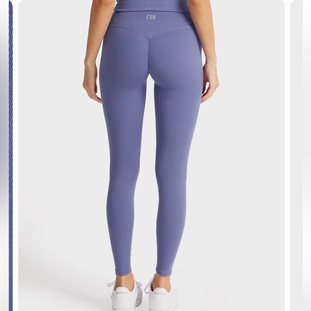 CSB SOLD OUT IM Serenity Scrunch Leggings in Steel Blue